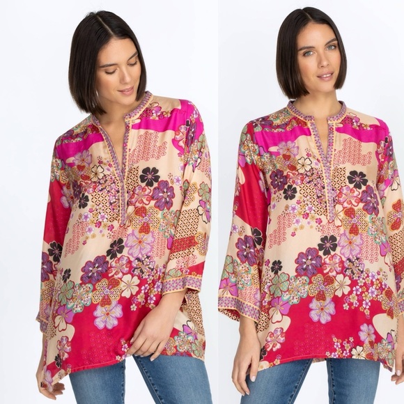 Johnny Was Yama Kelis Tunic - Picture 1 of 9